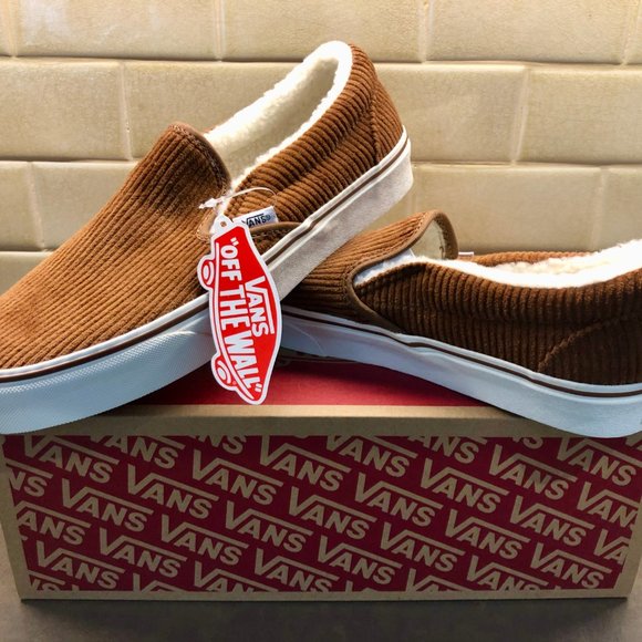 Madewell x Vans Slip-On in Corduroy & Sherpa NEW - Picture 2 of 6